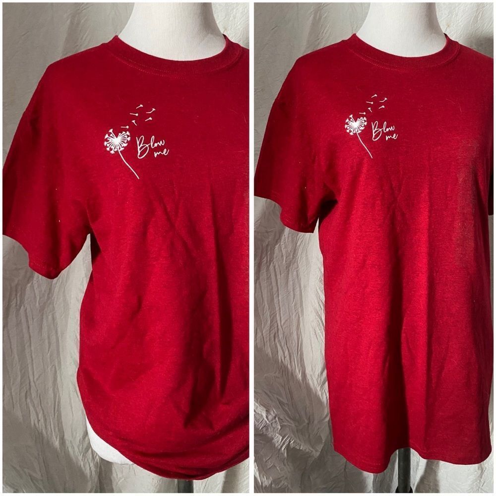 “Blow Me”, Custom Dandelion Graphic, Unisex Tee - Picture 10 of 15